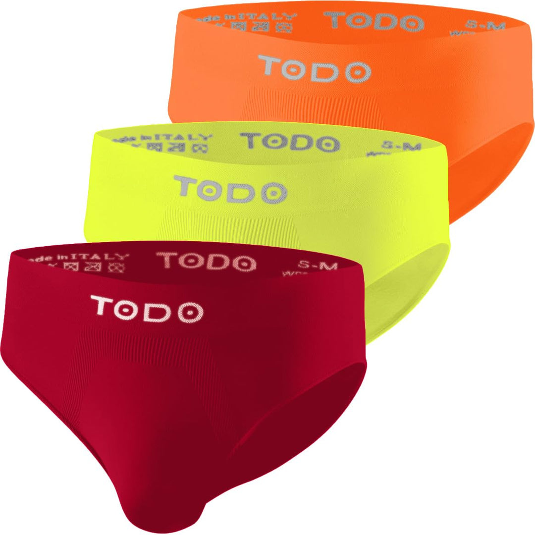 TODO Elastisch Sport Herren Slip (3er Pack) Atmungsaktiv Sportunterwäsche, Unterhosen Männer Slip oh