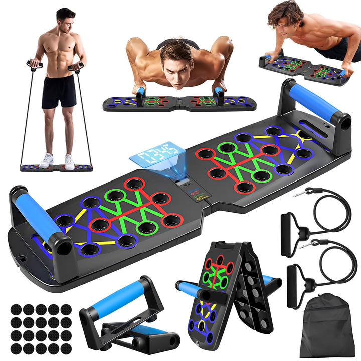Push Up Board, 26-in-1 Multifunktions-Liegestützbrett Übungsgerät für den Heimgebrauch, System Fitne