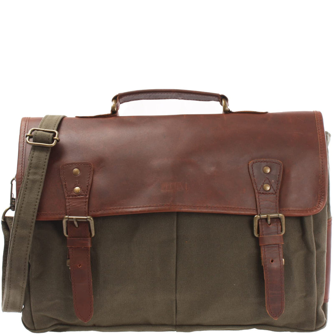 LECONI Collegetasche grosses Messenger Bag Tasche Arbeitstasche für Herren &amp; Damen DIN A4 Schultasch
