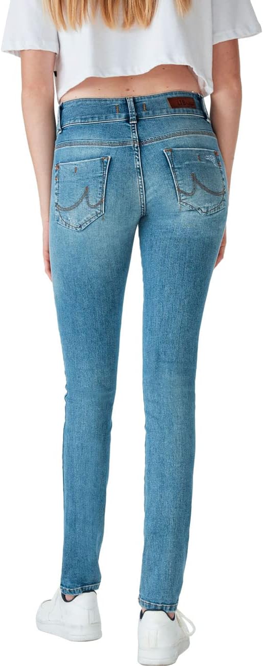 LTB Damen Jeans Molly M 25W / 34L Blau, 25W / 34L Blau