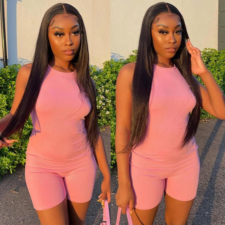 RICHAIR Straight Human Hair Bundles, 2 Bundles, 12 Inches (30.48 cm), 50g/Bundle(100g Total), Brazil