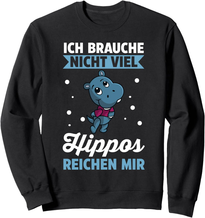 Flusspferd Zoo Flusspferd Sweatshirt