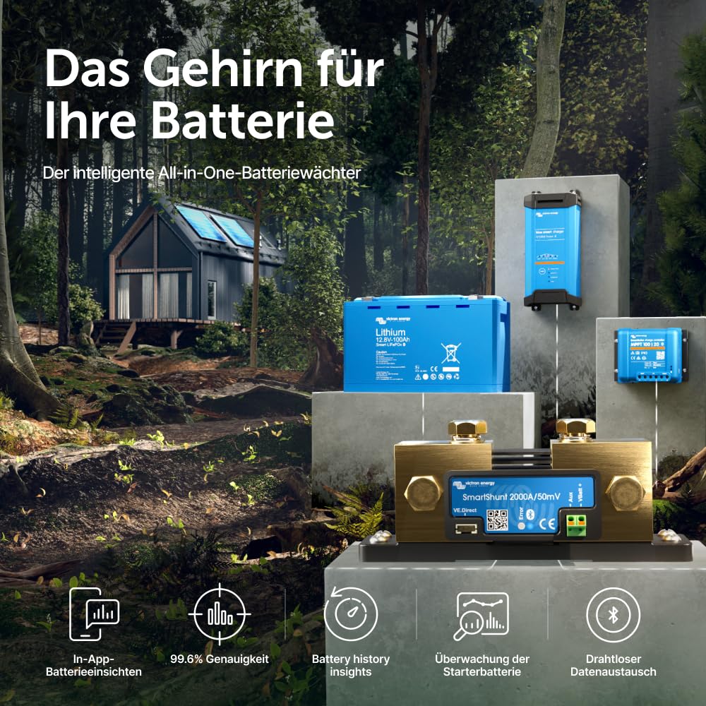 Victron Energy SmartShunt 2000 Amp Batteriewächter (Bluetooth) One size, One size