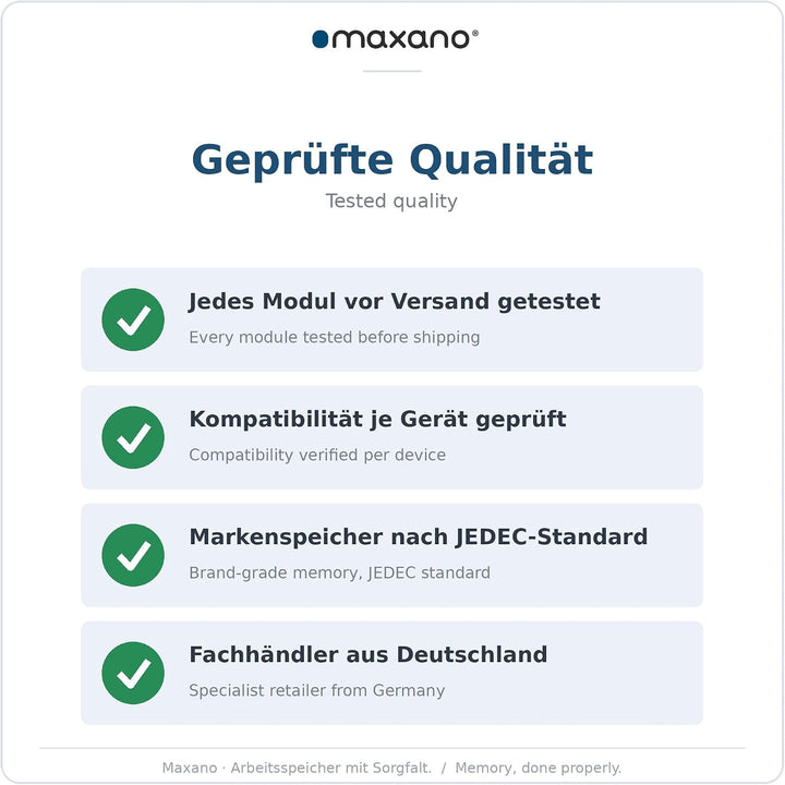 Maxano 32GB Kit 2X 16GB RAM kompatibel mit Synology DiskStation DS923+ (PC4-21300 SO-DIMM ECC Arbeit