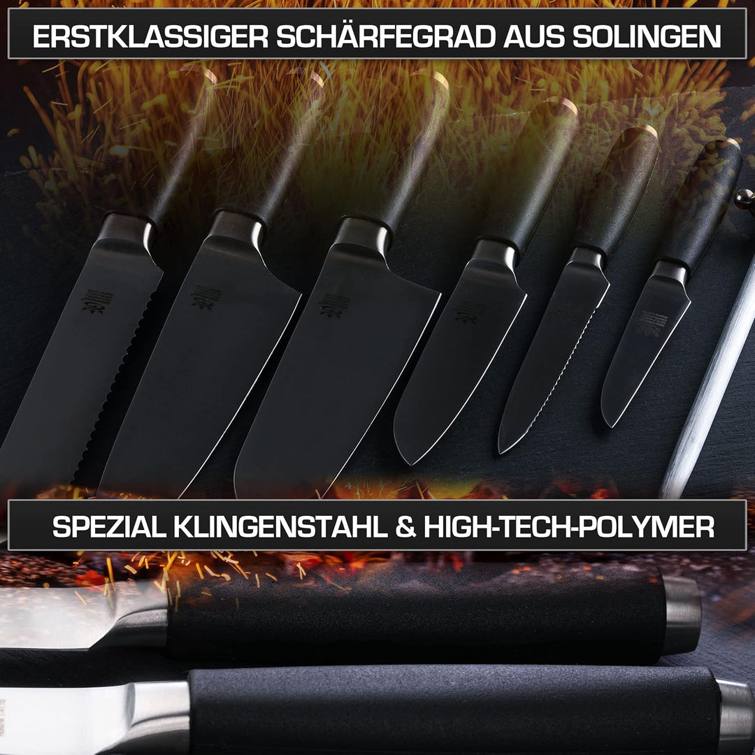 SOLINGEN HOME MYII | Kochmesser - scharfes Profi Küchenmesser, Made in Germany, eisgehärteter Edelst