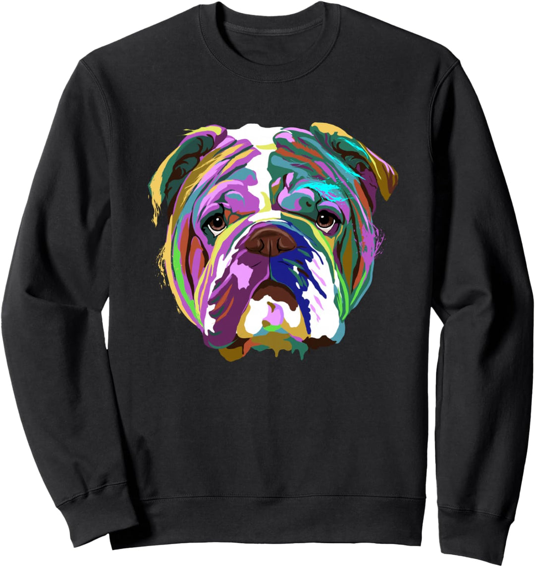 Splash Hund Englische Bulldogge Sweatshirt