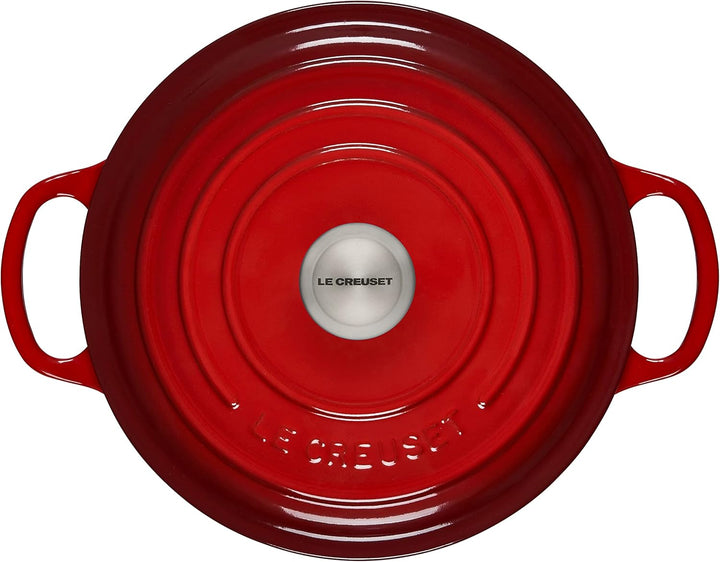 Le Creuset Signature Gusseisen-Bräter mit Deckel, Ø 22 cm, Rund, Für alle Herdarten und Induktion ge