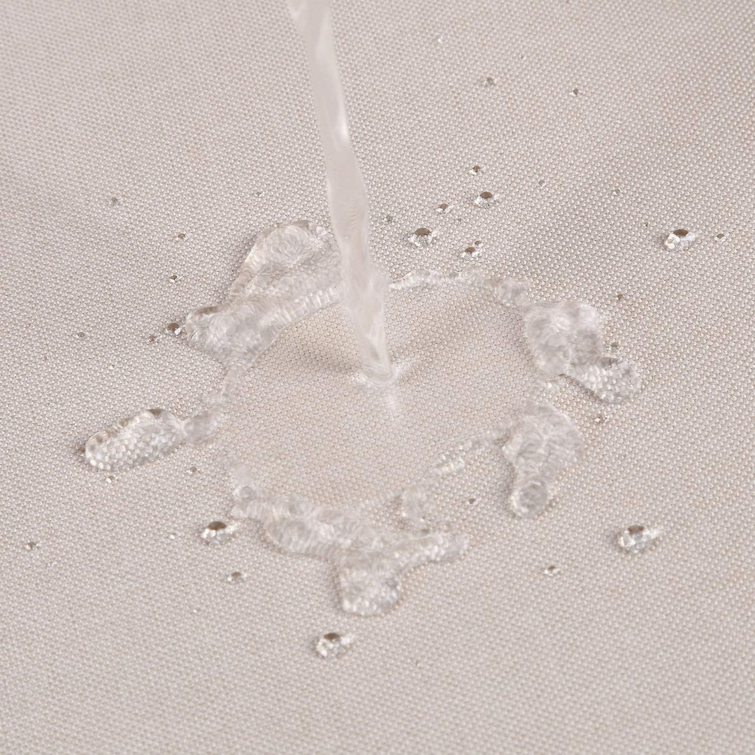 LinTimes Flachs Leinen wie 240GSM Schwerer Duschvorhang für Badezimmer mit Haken Hotel Luxury Fabric