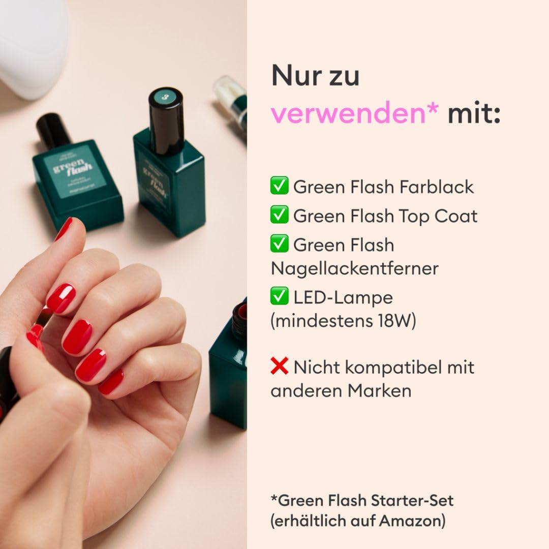 Manucurist Green Flash™ Vitamin Base Coat für UV Nagellack | für UV Nagellack Green Flash Nägel Selb