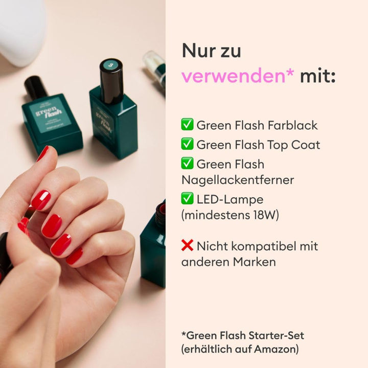 Manucurist Green Flash™ Vitamin Base Coat für UV Nagellack | für UV Nagellack Green Flash Nägel Selb