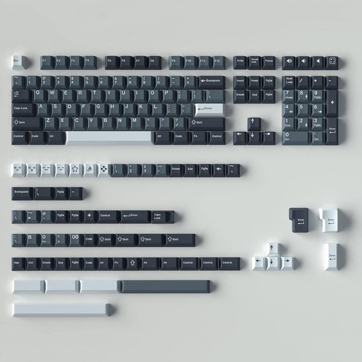 173 Tasten Doubleshot Keycaps Cherry Profile Apollo Keycaps Set für 61/64/87/104/108 Cherry Mx Switc