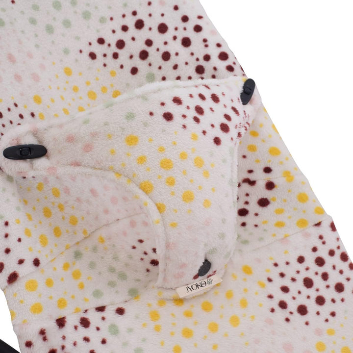 JYOKO Kids Bezug kompatibel mit Babybjorn Bliss, Balance, Soft (Colorful Party, Polar Teddy)