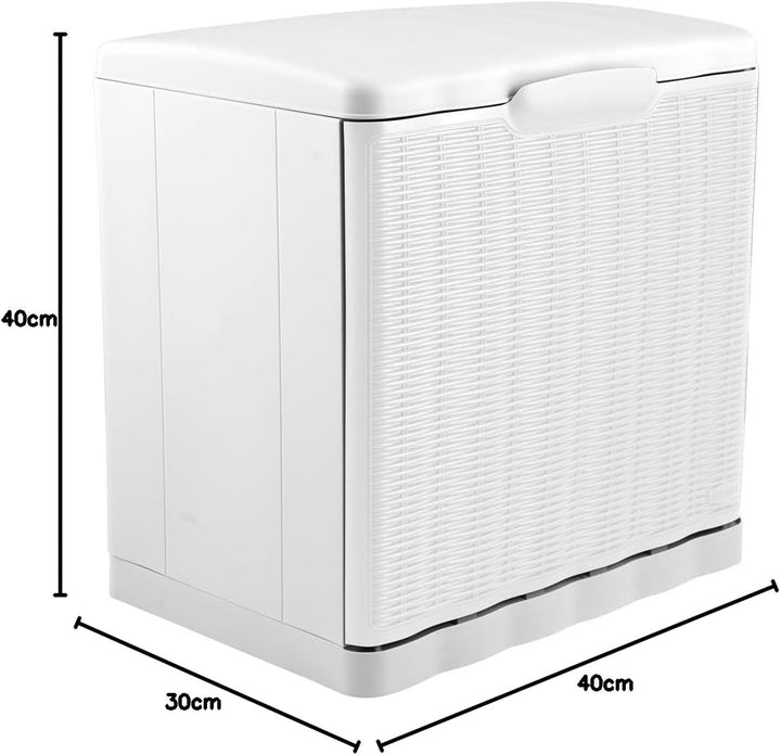 Stefanplast 30340 Schuhschrank-Box, Aufbewahren, In Rattanoptik aus Kunststoff, 40 x 30 x 40 cm