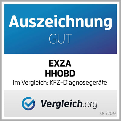 Neues EXZA HHOBD (2. Gen.) - OBD2 Bluetooth Diagnosegerät für Fahrzeuge über Android und Windows, Bl