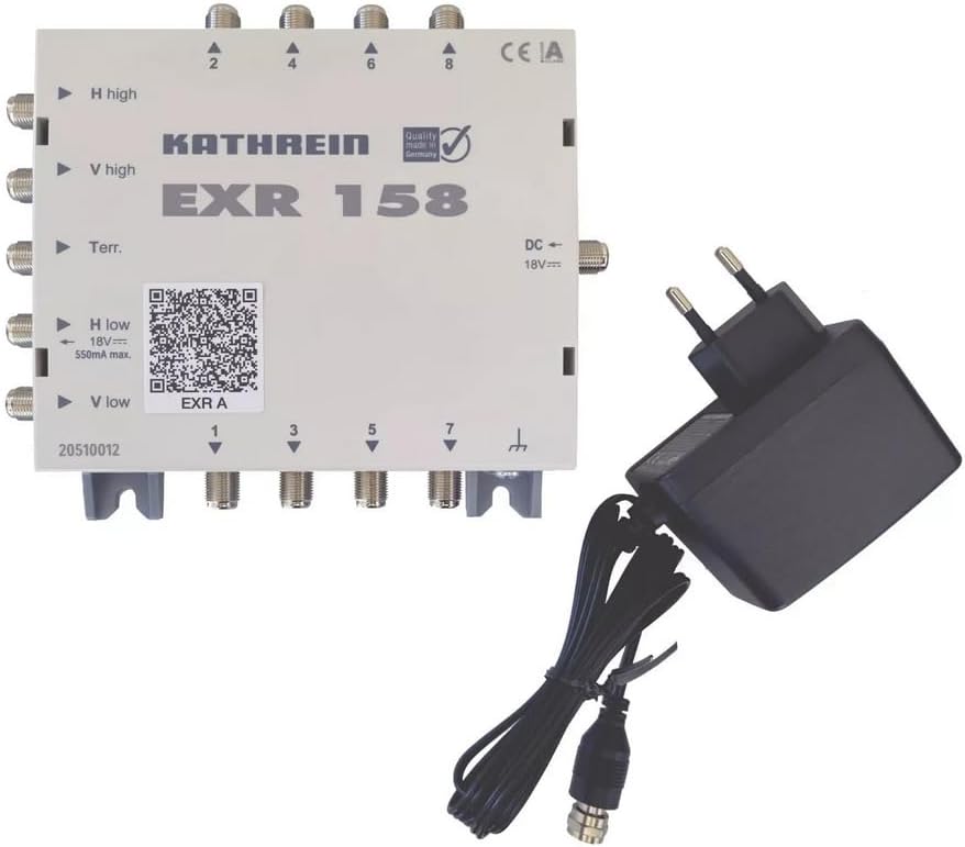 Kathrein EXR 158 Satelliten-ZF-Verteilsystem Multischalter (1 Satellit, 8 Teilnehmeranschlüsse, Klas