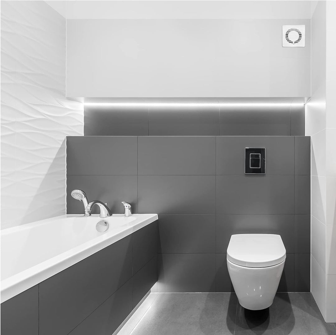 Lüfter 230V Badlüfter 125mm Leiser Betrieb Montage: Aufputz Anwendung: Badezimmer, Küche, Toilette 3
