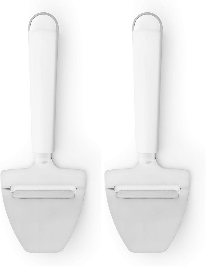 Brabantia 400247 Käsehobel, Silber/Weiss (Packung mit 2) 40 x 20 x 10 cm (Packung mit 2), 40 x 20 x