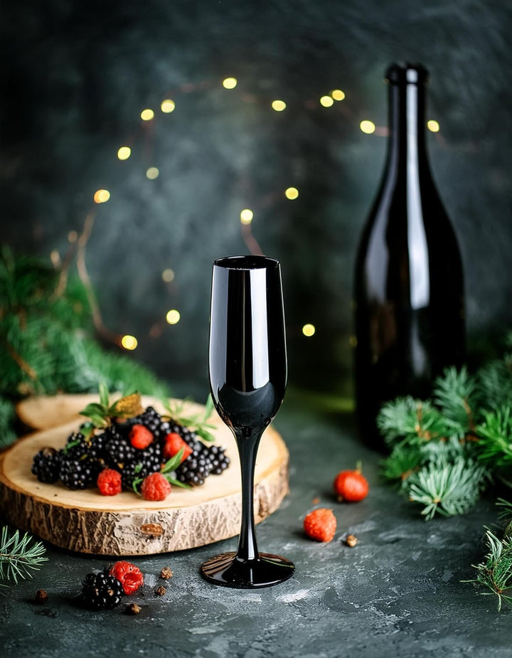 Glasmark Krosno Gläser 6er Set 0,2 Liter Sekt Champagner Prosecco Glas Kelch Sektgläser Champagnergl