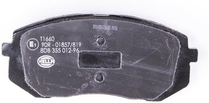 HELLA PAGID 8DB 355 012-961 Bremsbelagsatz - T1660 - Dicke/Stärke: 16.6mm - mit akustischer Verschle