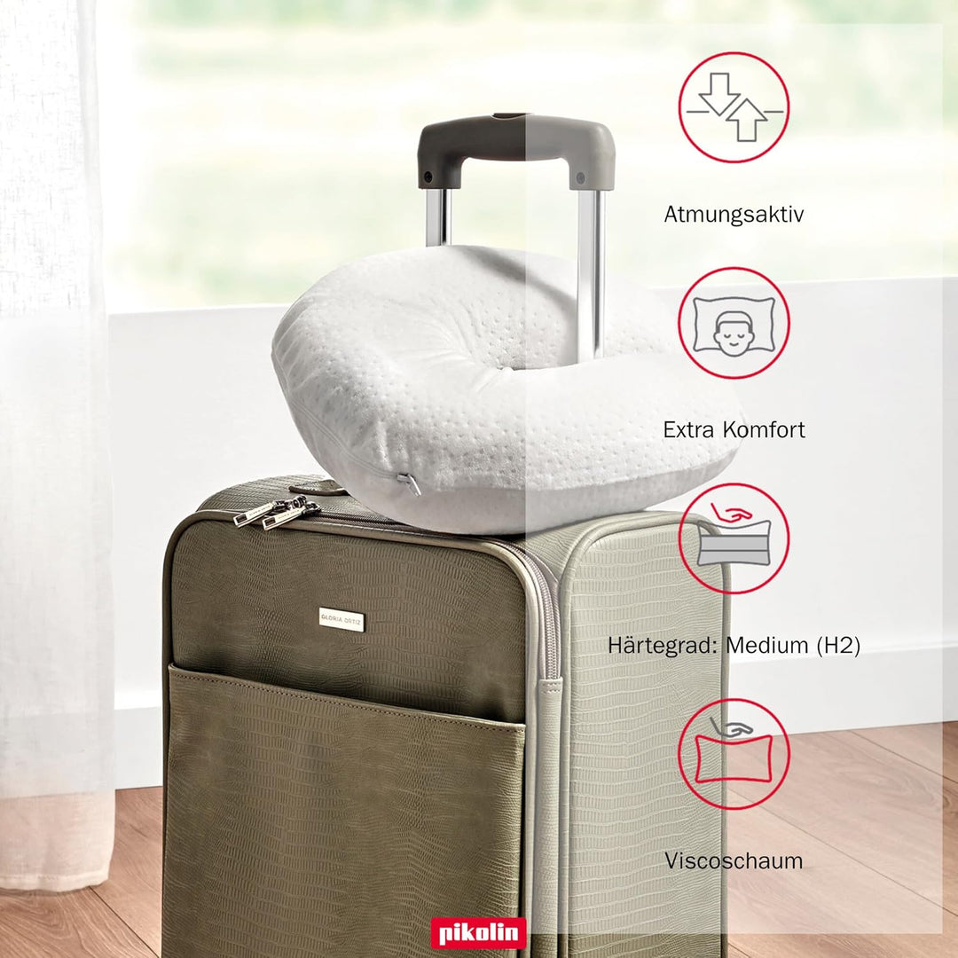 PIKOLIN â€“ Ergonomisches Nackenkissen für Reisen, Memory Foam Viskoelastisch â€“ Nackenstütze, Flug