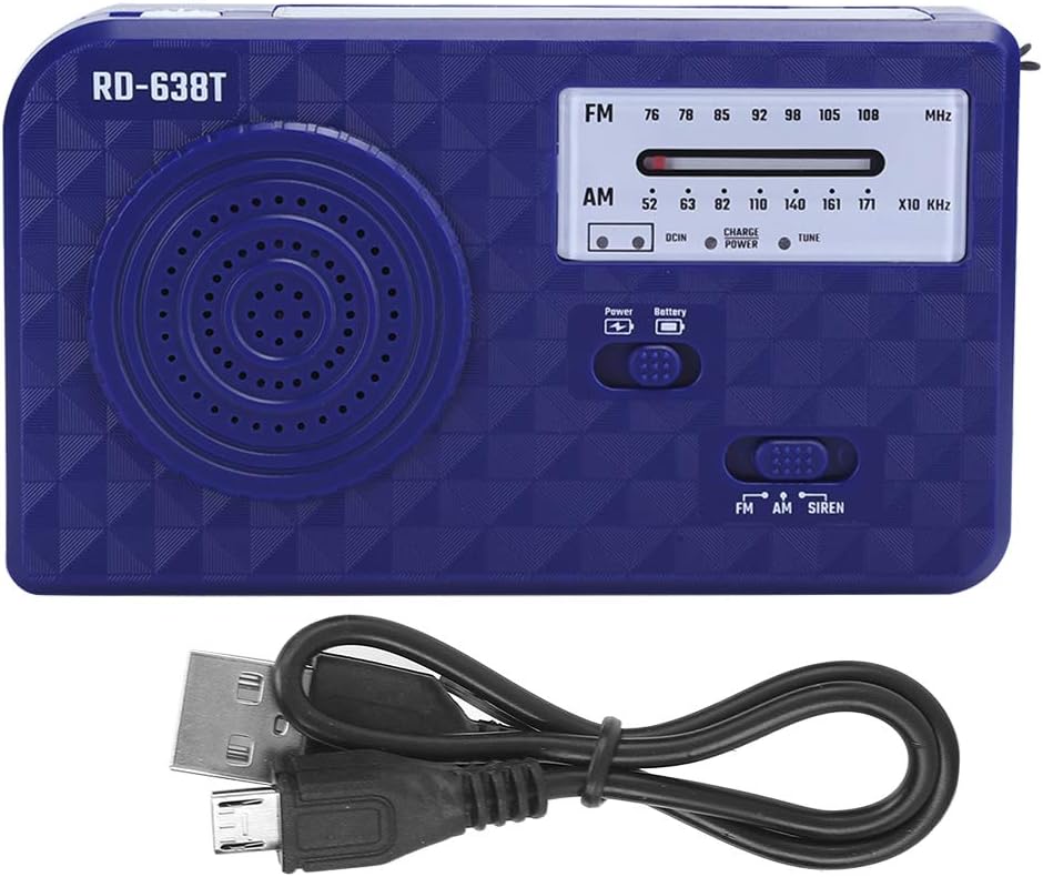 Notfall-Solar-Handkurbel-Radio, Autarkes Solar-FM-AM-Notfall-Radio, LED-Licht, Telefon-Notfall-Aufla