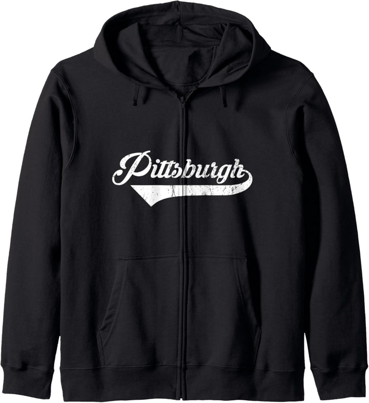 Pittsburgh Stadt PennsylvaniaVintage Retro Style design Kapuzenjacke