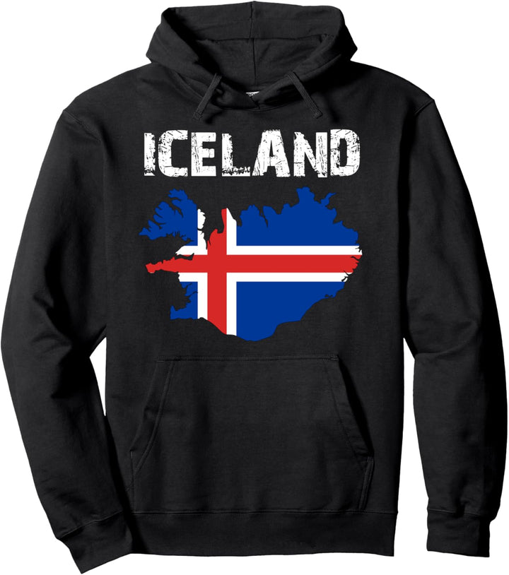 T-Shirt mit Island-Flagge Pullover Hoodie
