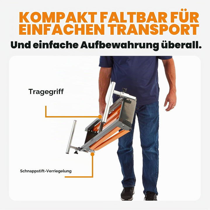 BORA Portamate PM‑4000 Gehrungssägenständer – Klappbarer &amp; Tragbarer Universal‑Kappsägenständer, Sch