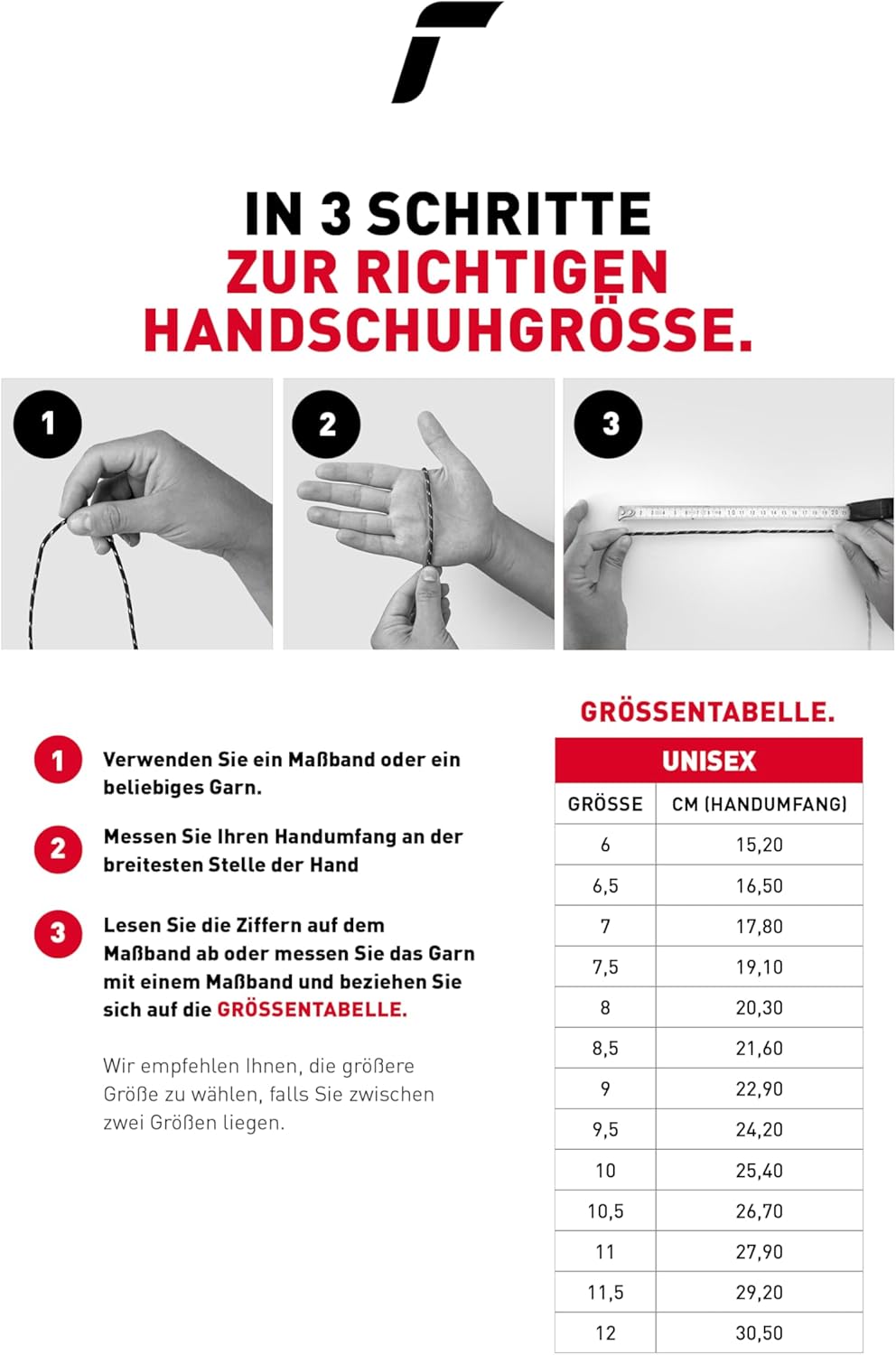 Reusch Herren Mastery Handschuhe 7.5 7745 Black/White/Fire Red, 7.5 7745 Black/White/Fire Red