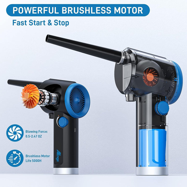 ATEngeus Elektrische Staubgebläse, 6000 mAh Druckluftspray Staubgebläse, Air Duster für Computer, St