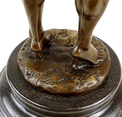 Kunst & Ambiente - Bodybuilder Figur Arni aus Bronze - Trophäe - Pokal - signiert Milo - Bodybuildin