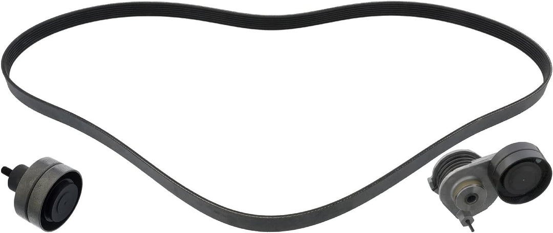 febi bilstein 40155 Keilrippenriemensatz mit Riemenspanner und Umlenkrolle 7 Rippenanzahl, , 1 Stück