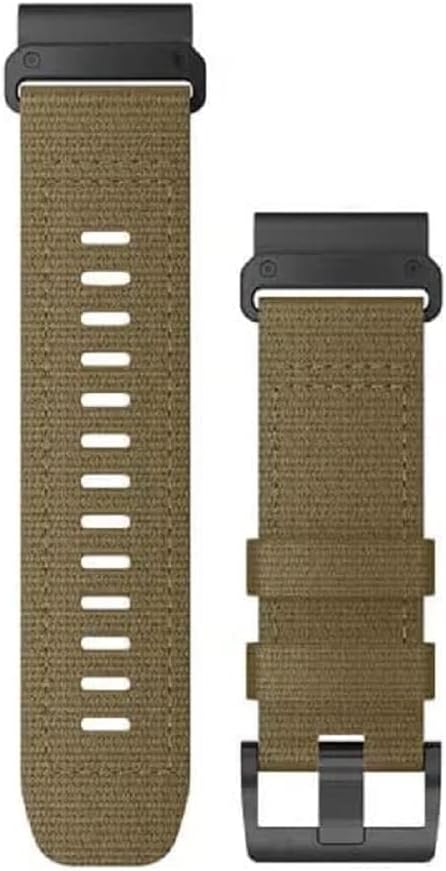 Garmin QuickFit 26 mm Ersatz-Uhrenarmband, Coyote Tan Nylon Band, hautfarben, Modern