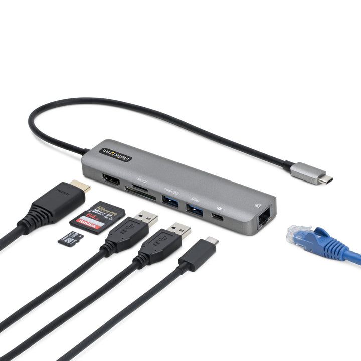 StarTech.com USB-C Multiport Adapter - USB-C auf 4K 60Hz HDMI 2.0, 100W Power Delivery Pass-Through,