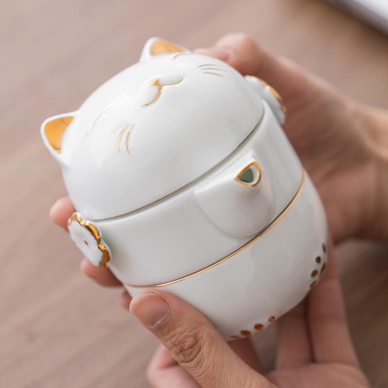 RORA Reise-Tee-Set mit tragbarer Tasche, Kung Fu Handgemachte Keramik-Teekanne, All-in-One-Teekanne,