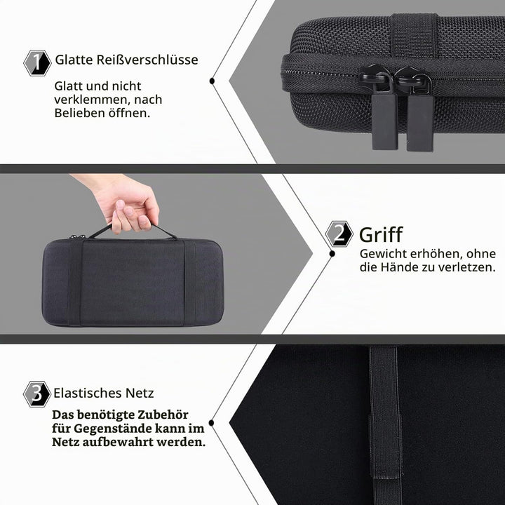 co2CREA Harte 60% Tastatur reiseschutzhülle Etui Tasche für Razer Huntsman Mini Kompakte 60% / Snpur