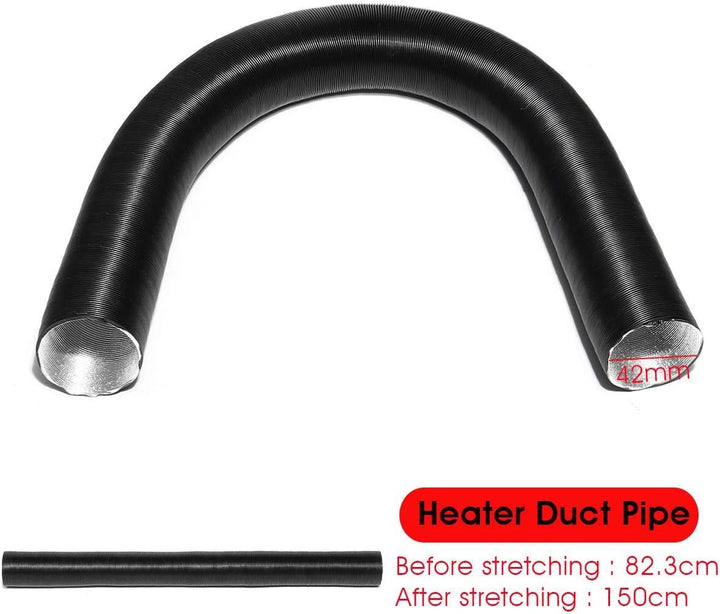 Luftführungsschlauch Ø 42mm Länge 150 cm Abgasschlauch Auspuffrohr für Autos Luft Diesel Heizung