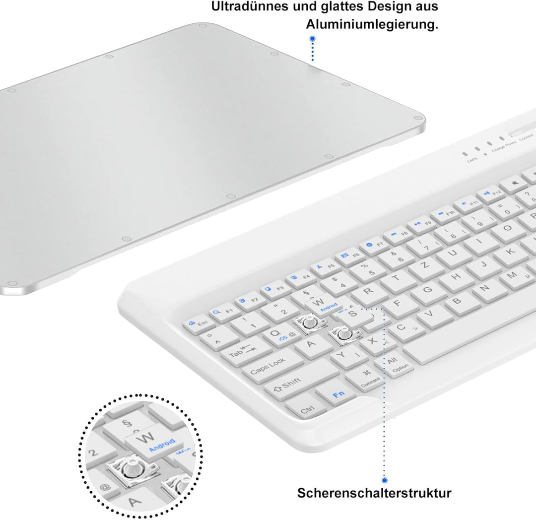 FOGARI Xiaomi Redmi Pad Pro 12.1 Tastatur Hülle - Xiaomi Pad Poco 12.1 Zoll 2024,Magnetisch Abnehmba