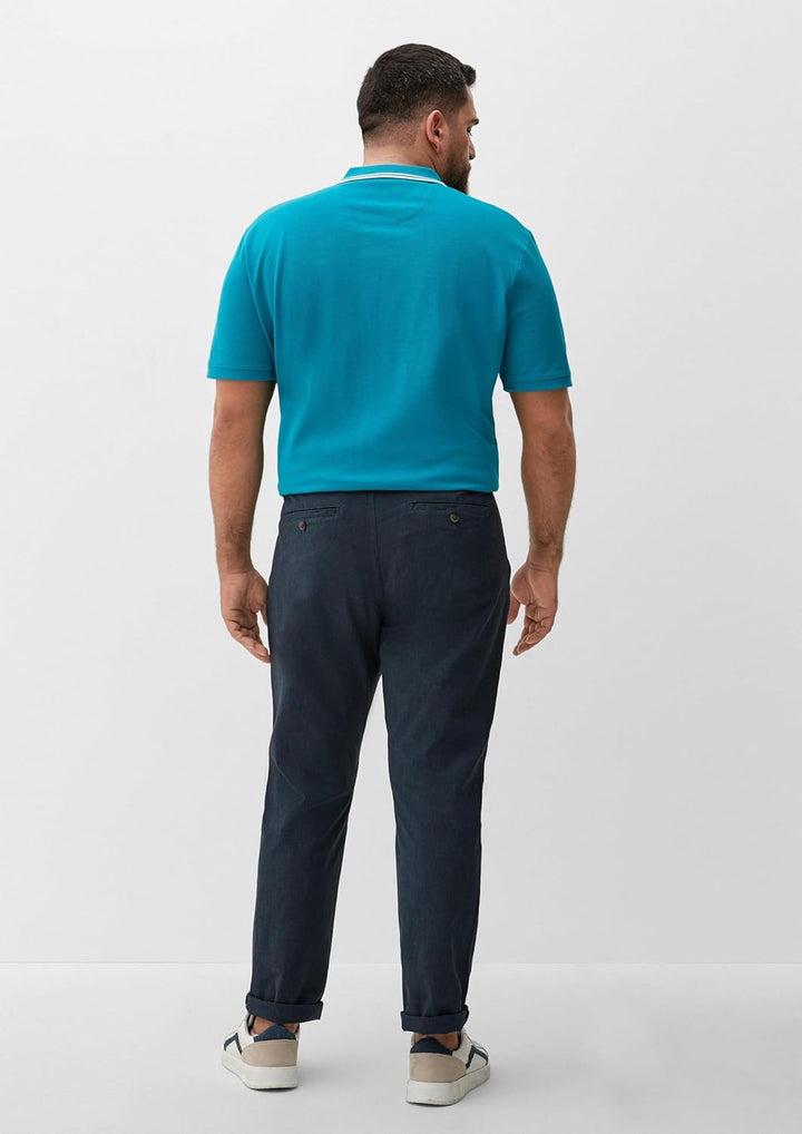 s.Oliver Regular: Chino aus Baumwollstretch 38W / 36L Blau, 38W / 36L Blau