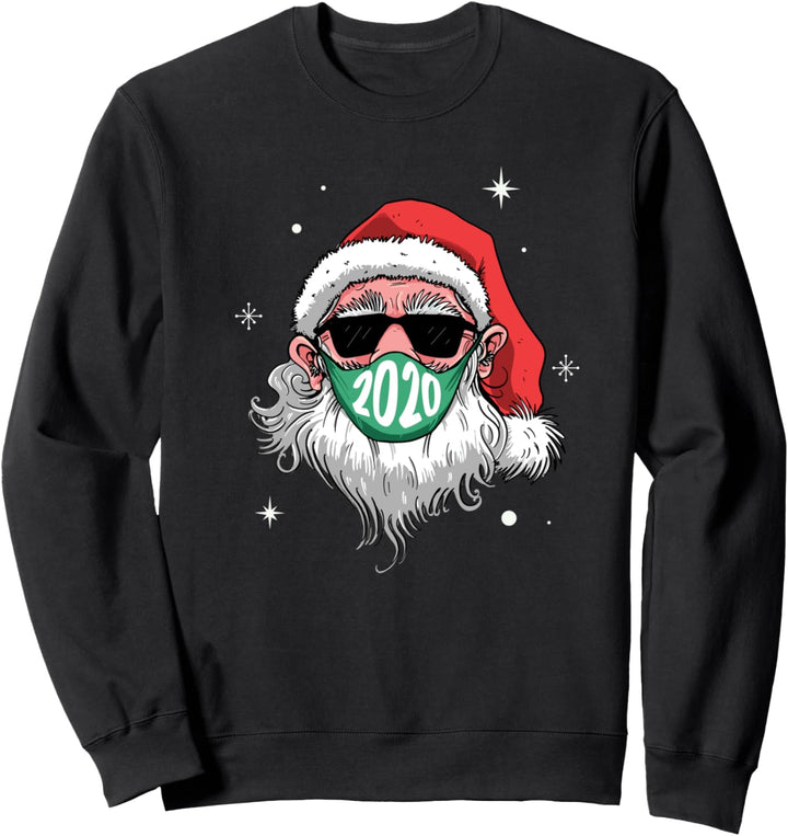 2020 Weihnachtsmann-Maske Lustiges Meme Sweatshirt