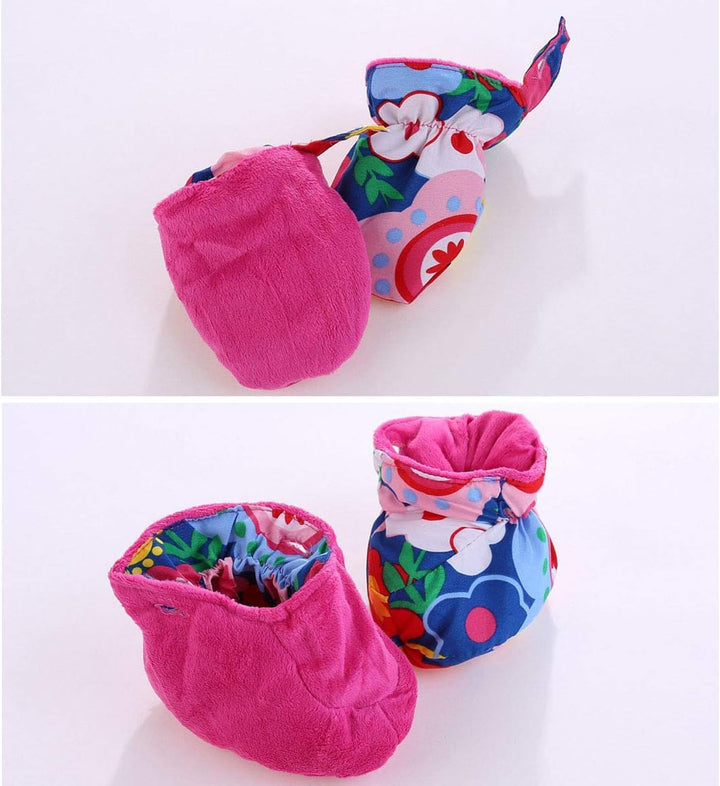 Baby Winter Overall Mit Kapuze Schneeanzüge mit Handschuhen und Füsslinge Mädchen Jungen Warm Kleidu