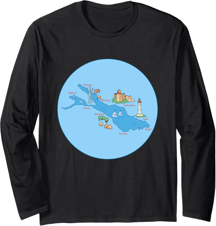 Constance Bodensee mit Kindern Lindau Bodensee Souvenir Langarmshirt