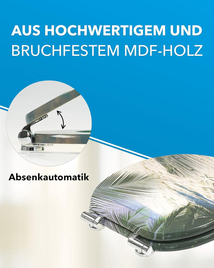 Xonic Design WC-Sitz - Premium Klo-Deckel - Toilettensitz mit Absenkautomatik - hochwertige Klobrill