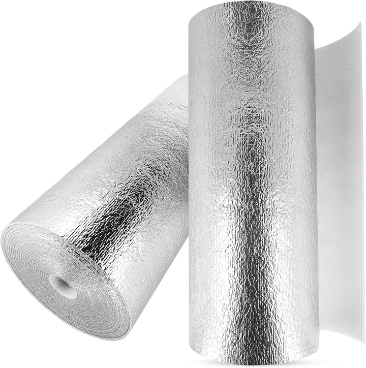 FLOWTOP Heizkörper Reflexionsfolie 10 m x 0,5 m | Isolierfolie Wandisolierung Reflexionsplatte Refle