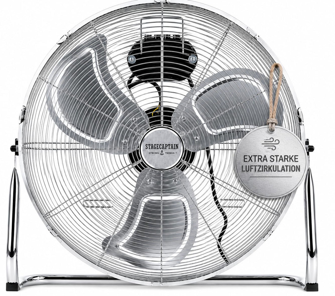 Stagecaptain FV-200 MkII 20" Bodenventilator - 20" (51 cm) grosse Windmaschine - 3 Gebläsestufen - 1