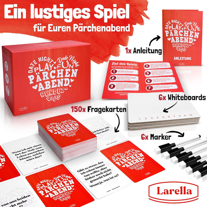 Pärchenabend Partner Geschenke - Geschenk für Ihn & Sie - Perfekte Couple Geschenke - Couple Game Ka