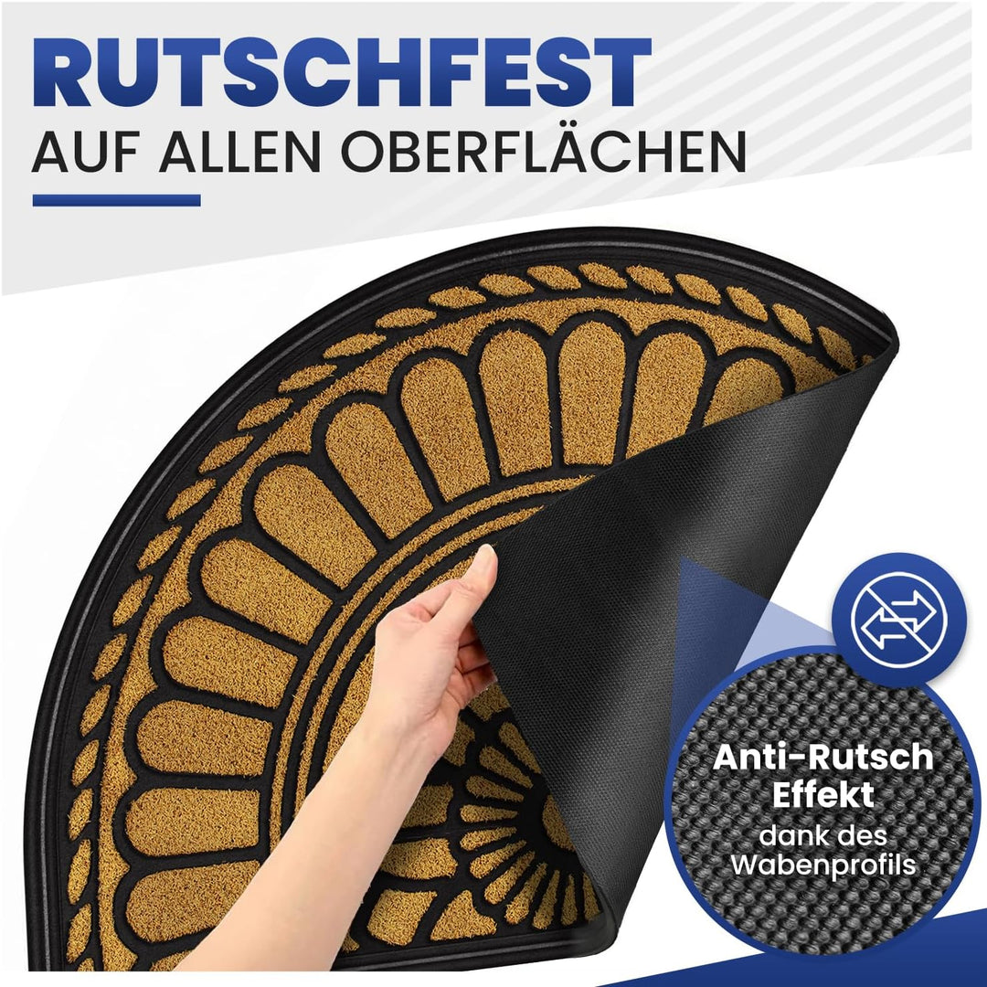 Mibao Fussmatte 60 x 90 cm, rutschfeste Eingangsmatte, strapazierfähige Fussmatte, Schmutzfangmatte