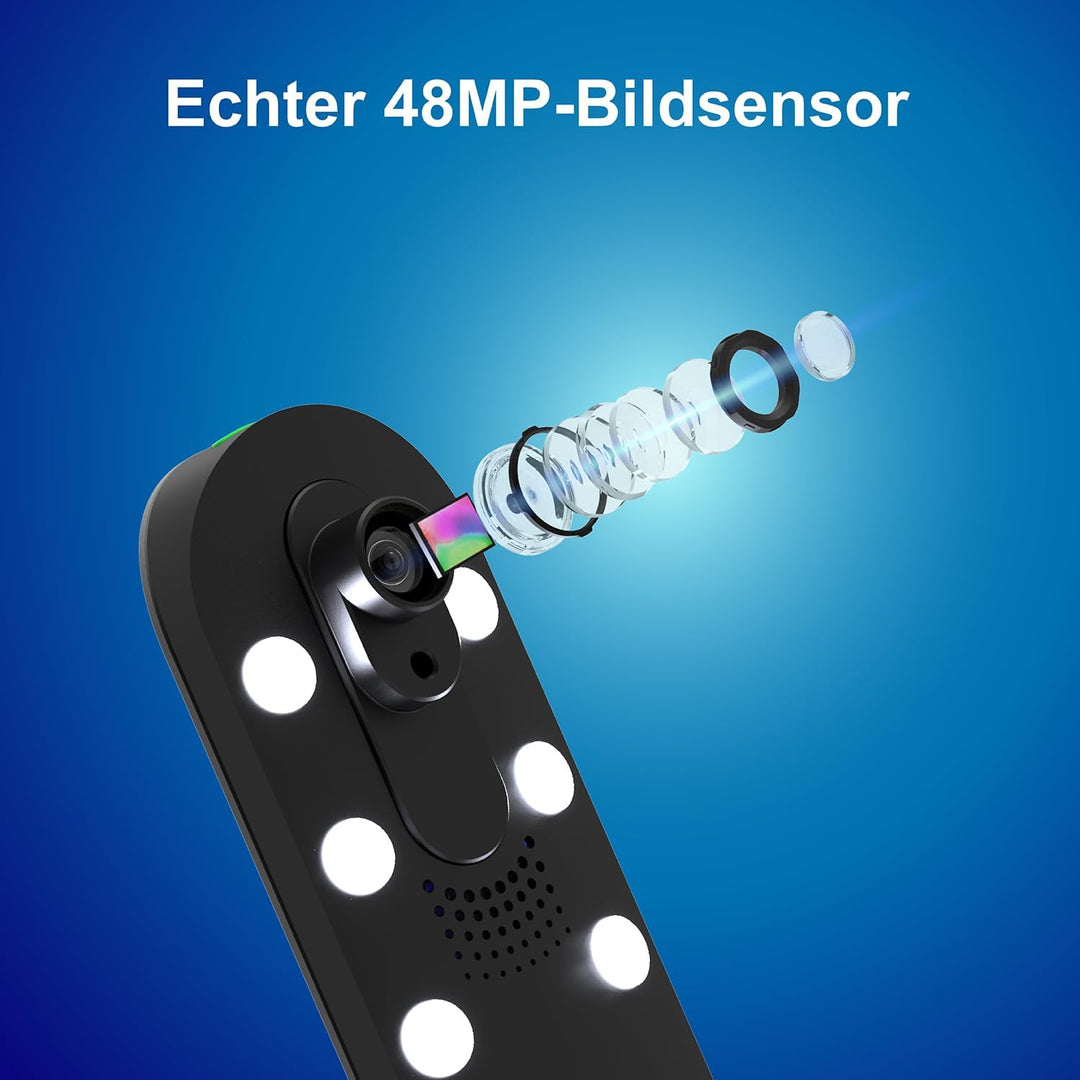 VIISAN K48 A3 Overhead Buchscanner – 48MP Sensor, 600 DPI, Automatische Seitenkrümmung-Glättung, Las