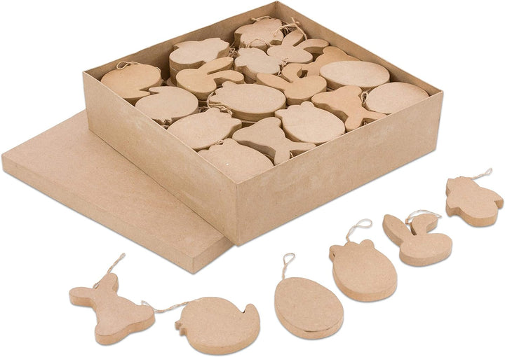 Creativ Pappmache Ostern ornaments-114 Display Box, Papier, braun, 27 x 2,5 x 21 cm