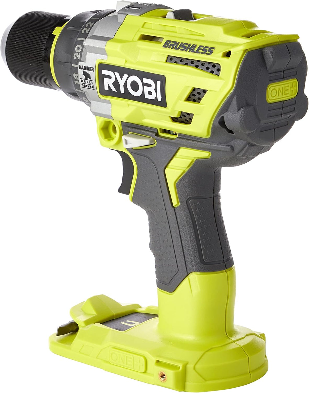 Ryobi Akku-Schlagbohrschrauber (18 V, Schlagbohrfunktion, ohne Akku, Schnellspannbohrfutter, LED-Bel